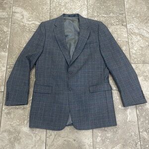 Hart Schaffner Marx Plaid‎ Spirts Blazer Size 44L